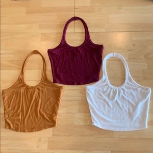 3 Bozzolo Halter Crop Tops